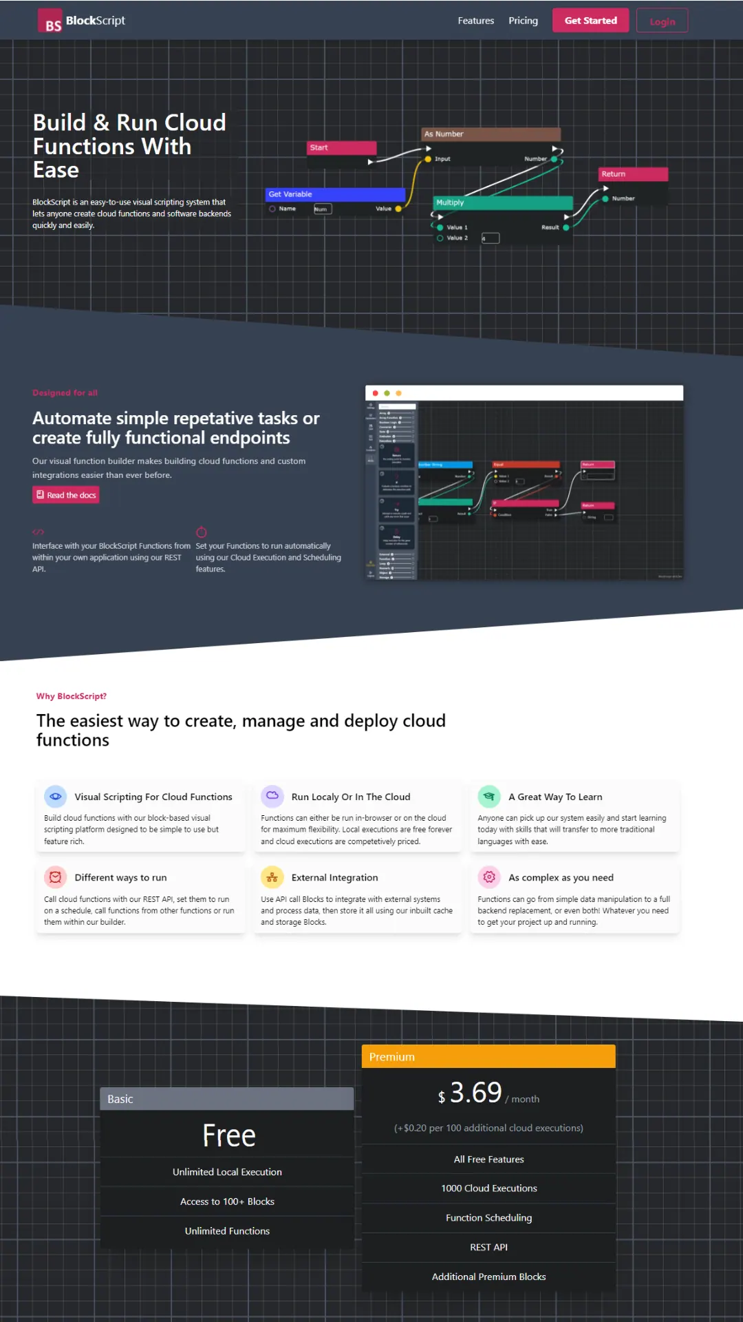 BlockScript full page view