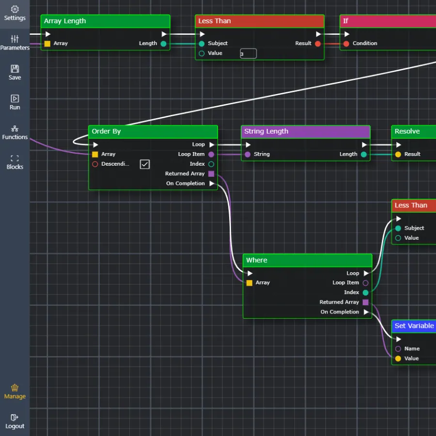 BlockScript interface overview